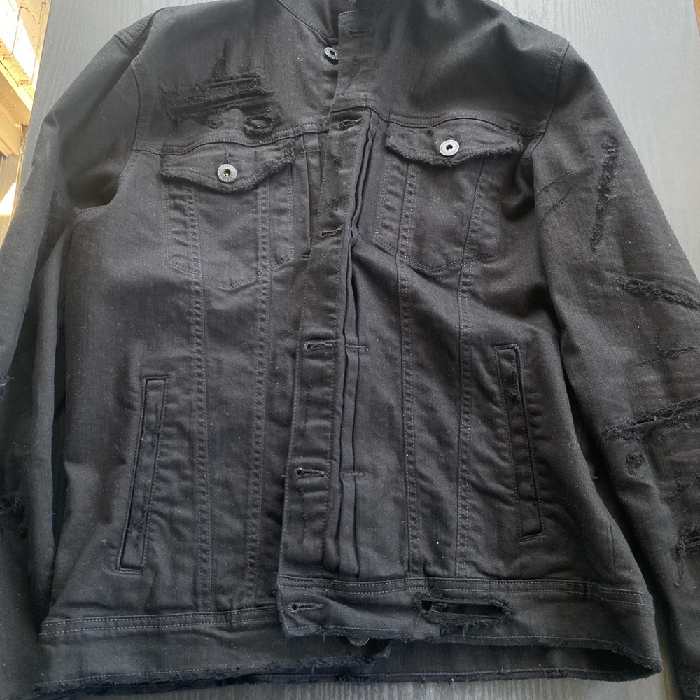 Men's Black Denim Jacket